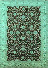 Oriental Turquoise Traditional Rug, urb1001turq