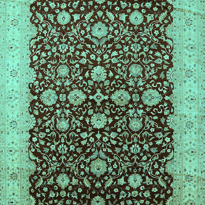 Oriental Turquoise Traditional Rug, urb1001turq