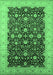 Oriental Emerald Green Traditional Rug, urb1001emgrn