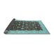 Sideview of Oriental Light Blue Traditional Rug, urb1001lblu