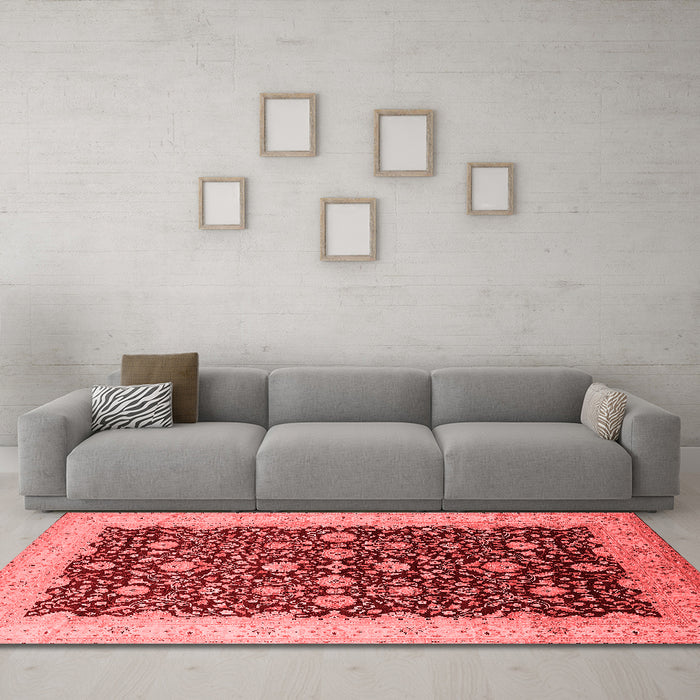 Traditional Red Washable Rugs