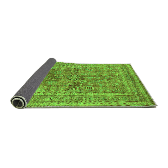 Sideview of Oriental Green Industrial Rug, urb1002grn