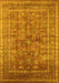 Oriental Yellow Industrial Rug, urb1002yw