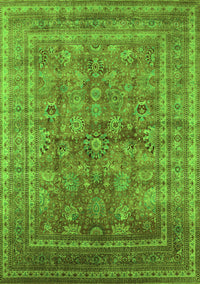 Oriental Green Industrial Rug, urb1002grn