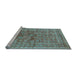 Sideview of Machine Washable Oriental Light Blue Industrial Rug, wshurb1002lblu