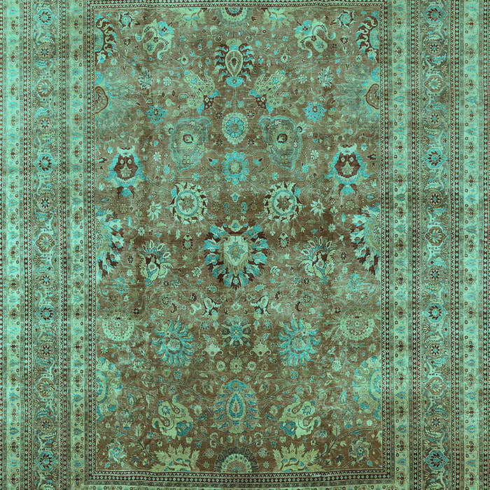 Oriental Turquoise Industrial Rug, urb1002turq