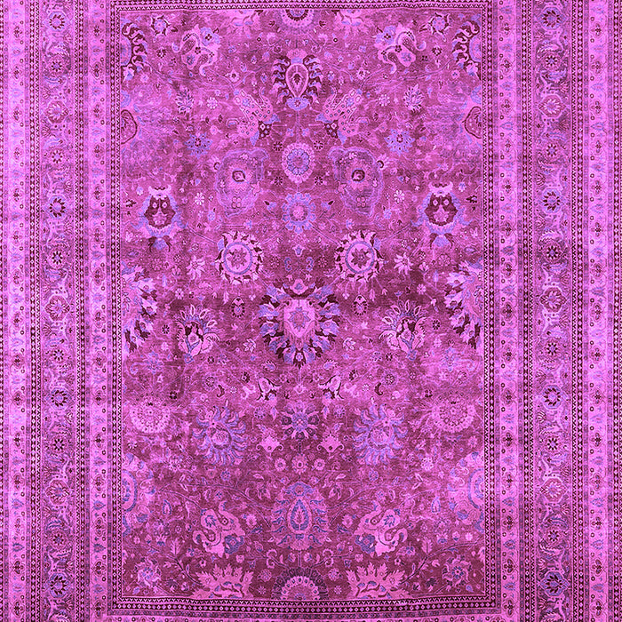 Machine Washable Oriental Purple Industrial Area Rugs, wshurb1002pur