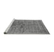 Sideview of Machine Washable Oriental Gray Industrial Rug, wshurb1002gry