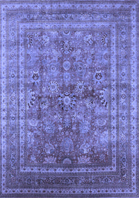 Oriental Blue Industrial Rug, urb1002blu