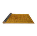 Sideview of Oriental Yellow Industrial Rug, urb1002yw