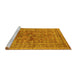 Sideview of Machine Washable Oriental Yellow Industrial Rug, wshurb1002yw