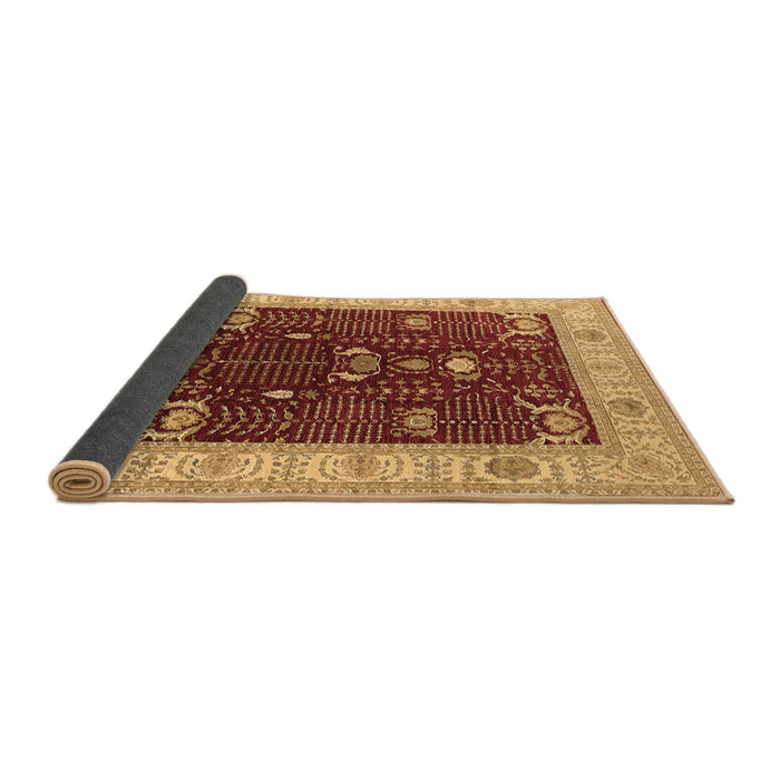 Sideview of Oriental Brown Industrial Rug, urb1003brn