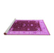 Sideview of Machine Washable Oriental Purple Industrial Area Rugs, wshurb1003pur
