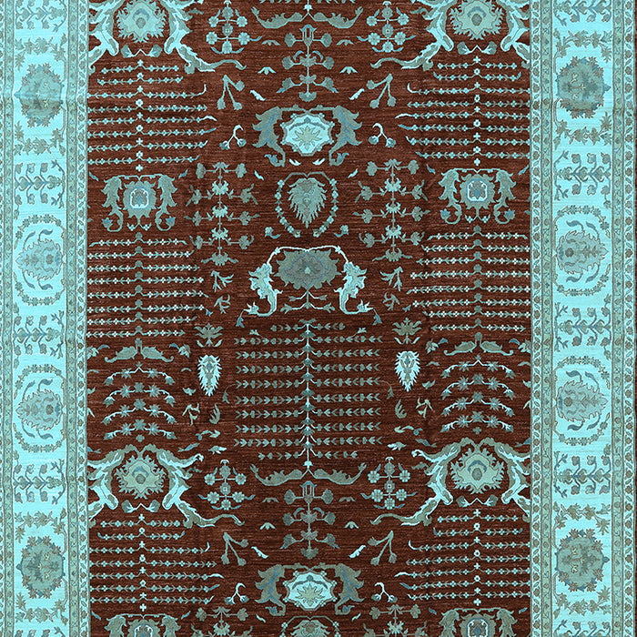 Oriental Light Blue Industrial Rug, urb1003lblu