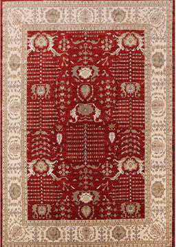 Mid-Century Modern Red Oriental Rug, urb1003