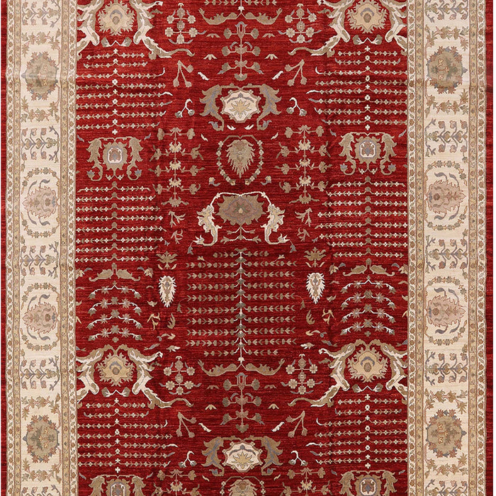 Mid-Century Modern Red Oriental Rug, urb1003