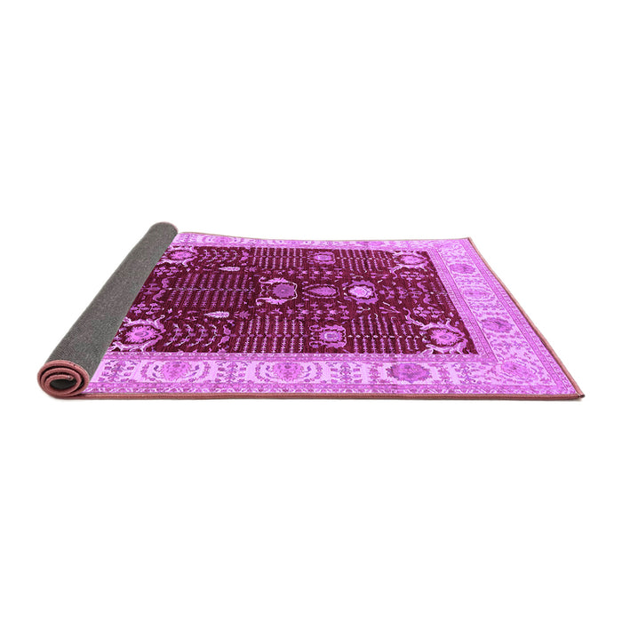 Sideview of Oriental Purple Industrial Rug, urb1003pur