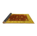 Sideview of Oriental Yellow Industrial Rug, urb1003yw