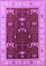 Machine Washable Oriental Purple Industrial Area Rugs, wshurb1003pur