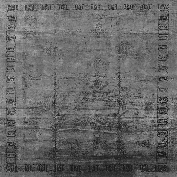 Square Oriental Gray Traditional Rug, urb1004gry