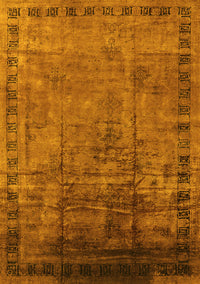 Oriental Yellow Traditional Rug, urb1004yw