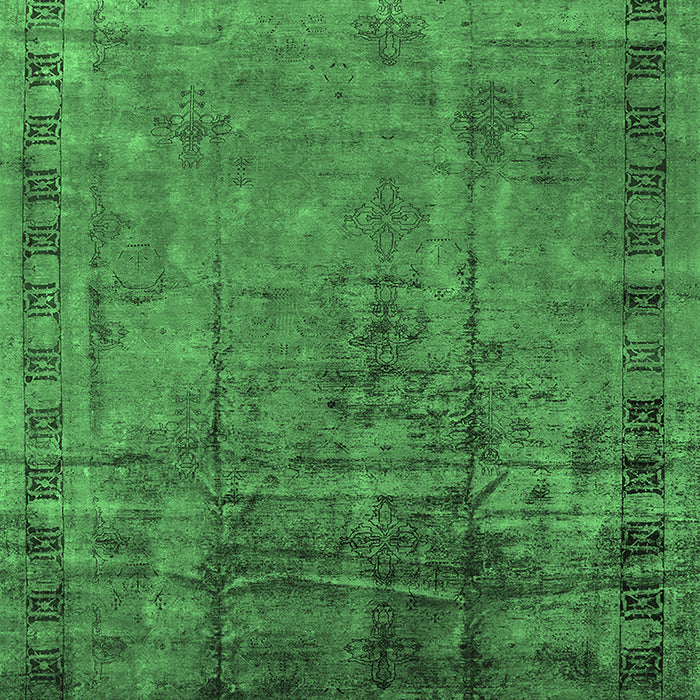 Oriental Emerald Green Traditional Rug, urb1004emgrn