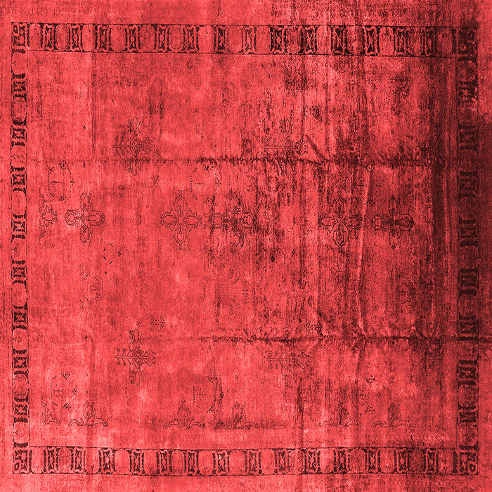 Machine Washable Oriental Red Traditional Rug, wshurb1004red