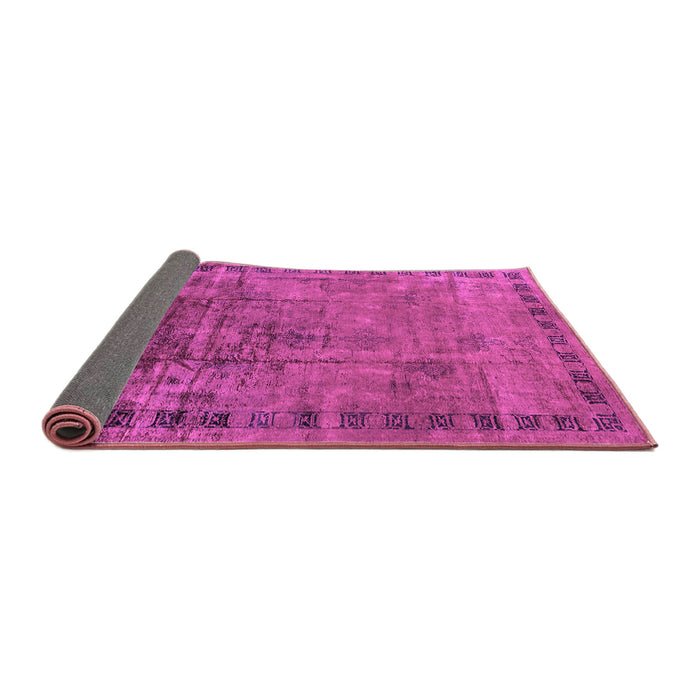 Sideview of Oriental Purple Traditional Rug, urb1004pur