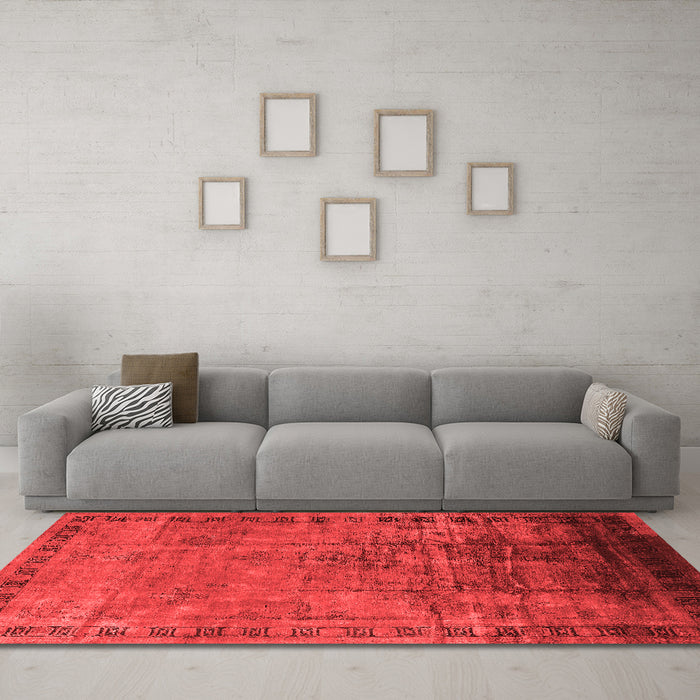 Traditional Red Washable Rugs