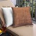 Front View of Mid-Century Modern Urban Square Neon Orange Throw Pillow, 18 inch by 18 inch, pwurb1004