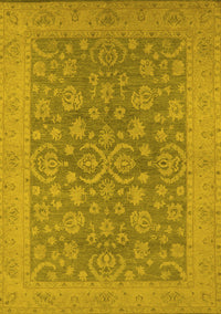 Oriental Yellow Traditional Rug, urb1005yw