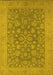 Oriental Yellow Traditional Rug, urb1005yw