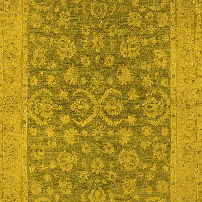 Oriental Yellow Traditional Rug, urb1005yw