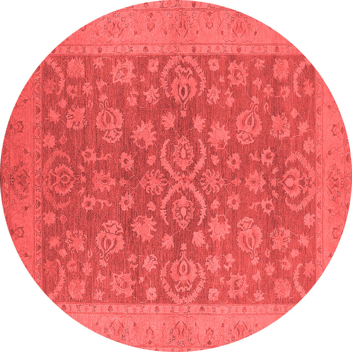 Machine Washable Oriental Red Traditional Rug, wshurb1005red
