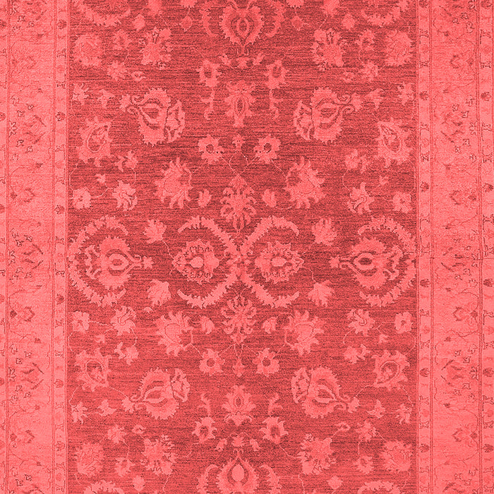 Machine Washable Oriental Red Traditional Rug, wshurb1005red