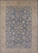 Mid-Century Modern Gray Oriental Rug, urb1005