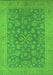 Oriental Green Traditional Rug, urb1005grn