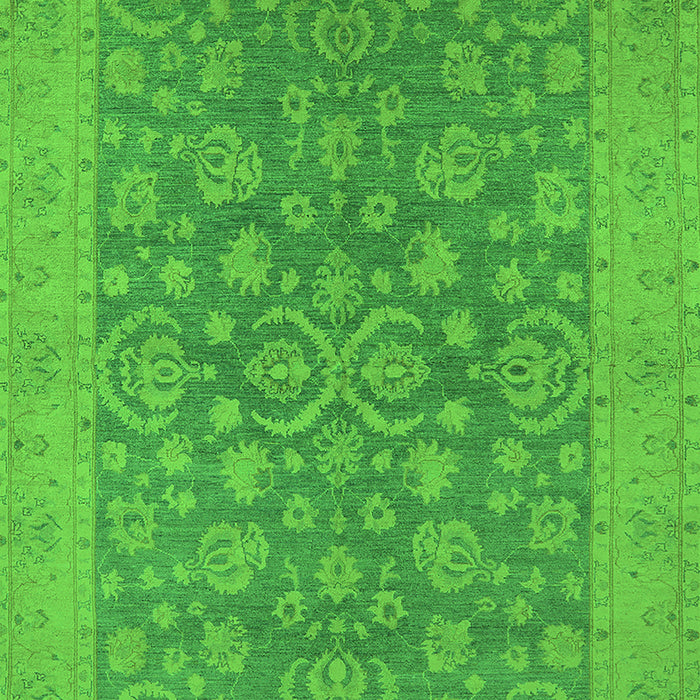 Oriental Green Traditional Rug, urb1005grn