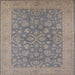 Square Mid-Century Modern Gray Oriental Rug, urb1005