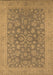 Machine Washable Oriental Brown Traditional Rug, wshurb1005brn