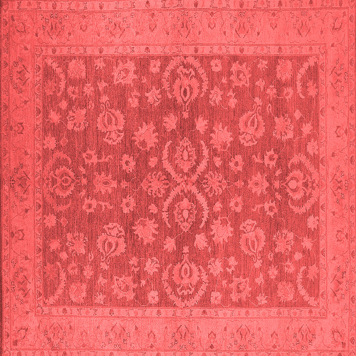 Machine Washable Oriental Red Traditional Rug, wshurb1005red