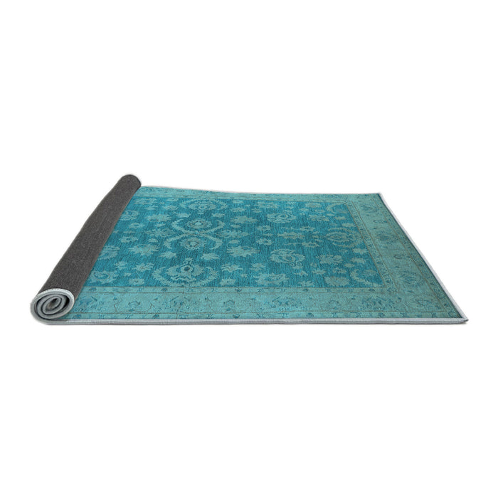 Sideview of Oriental Light Blue Traditional Rug, urb1005lblu