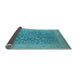 Sideview of Oriental Light Blue Traditional Rug, urb1005lblu