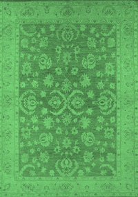 Oriental Emerald Green Traditional Rug, urb1005emgrn