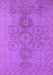 Machine Washable Oriental Purple Traditional Area Rugs, wshurb1006pur