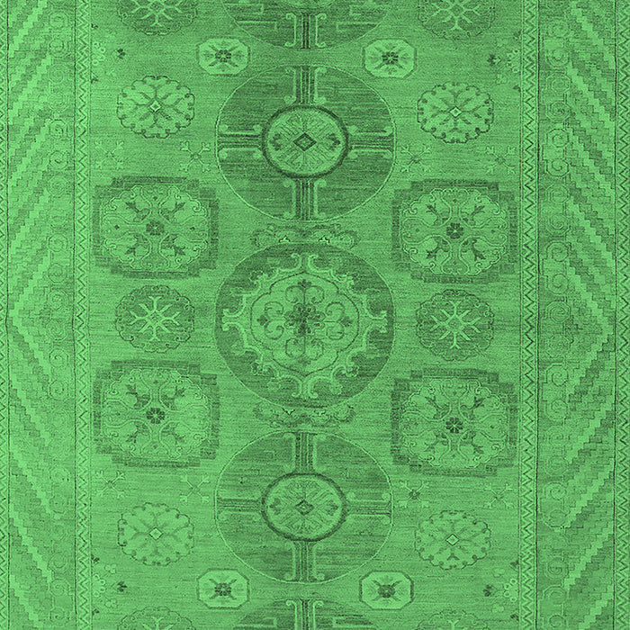 Oriental Emerald Green Traditional Rug, urb1006emgrn