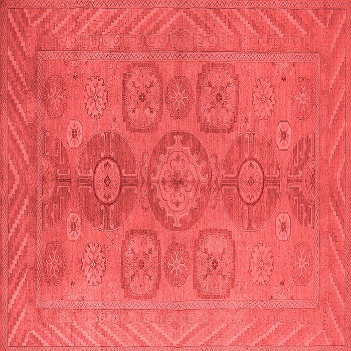 Machine Washable Oriental Red Traditional Rug, wshurb1006red