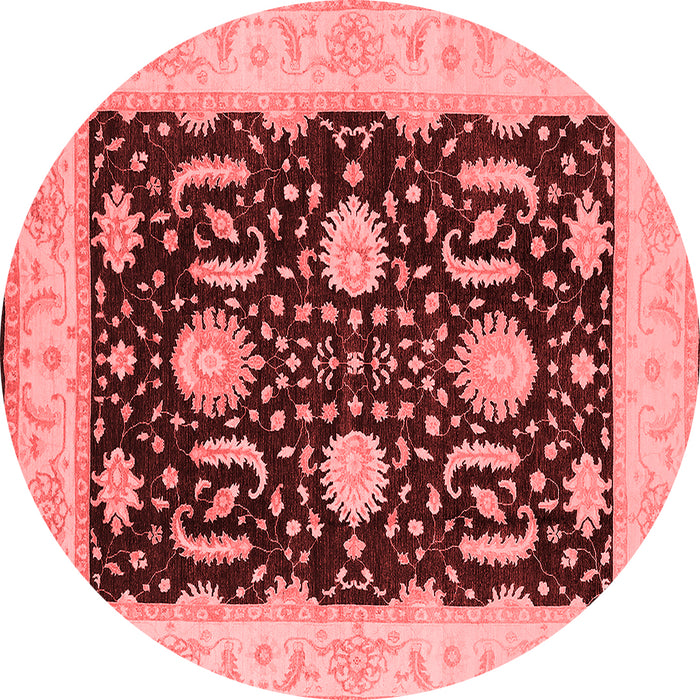 Machine Washable Oriental Red Industrial Rug, wshurb1007red