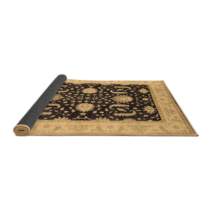 Sideview of Oriental Brown Industrial Rug, urb1007brn