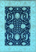 Oriental Light Blue Industrial Rug, urb1007lblu